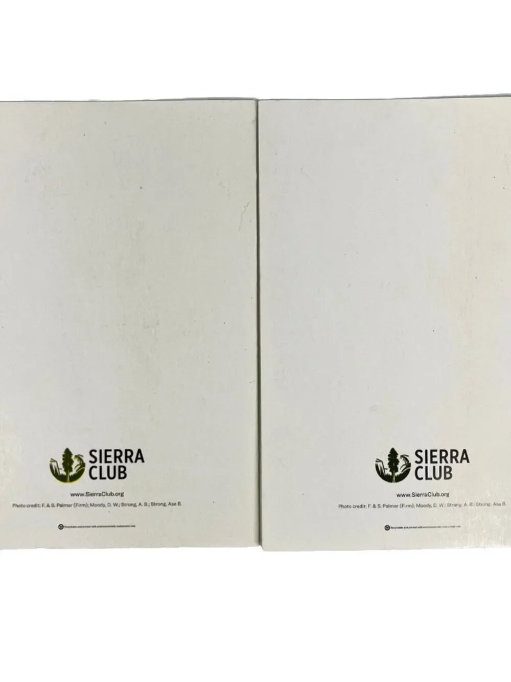2 VTG Sierra Club Greeting Cards Botanical Scrapbooking Floral Art Blank Unused